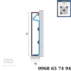 Nẹp chân tường sàn gỗ S-CV