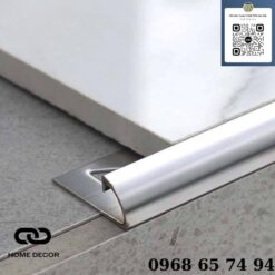 Nẹp inox ốp góc tròn S-GR10, inox bóng