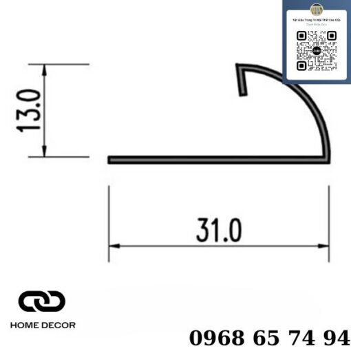 Nẹp inox ốp góc tròn S-GT12 (vàng bóng)