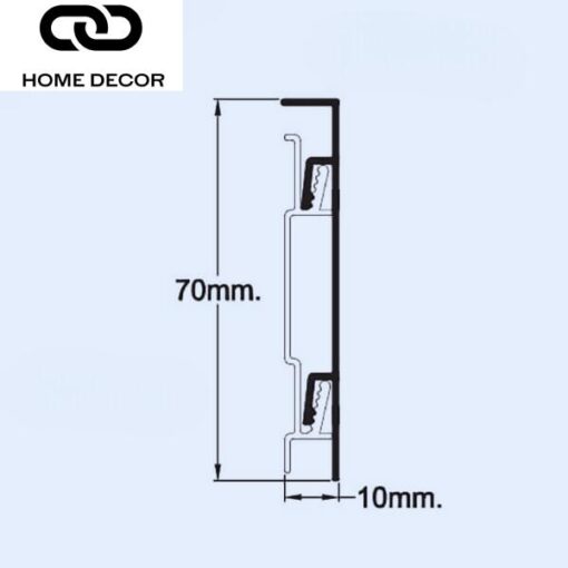 Nẹp nhôm chân tường SK-SQ70-CNE