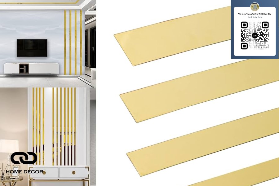 Kích Thước Nẹp Inox Mạ Vàng
