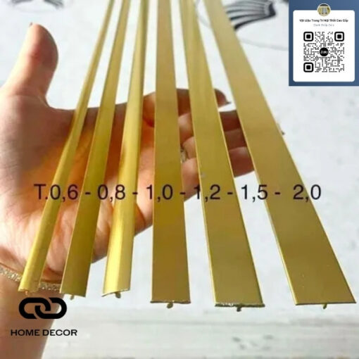 Nẹp T Màu Vàng Hồng Cao Cấp Bền Đẹp, Đa Ứng Dụng, Giá Đại Lý